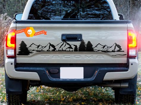 Bed Tailgate Forest Mountains Trees Trd Toyota Tacoma Vinyl Decal Artofit