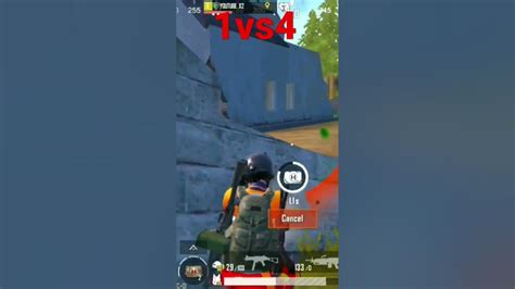 Pubg Mobile Gemplay Short Video 👿👿 1vs4 Youtube