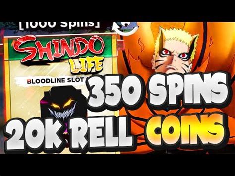 SAIU OS NOVOS CÓDIGOS 350 SPINS E 20K RELL COINS do SHINDO LIFE YouTube