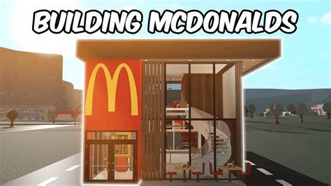 Roblox Bloxburg Mcdonald S Build Minami Oroi Artofit