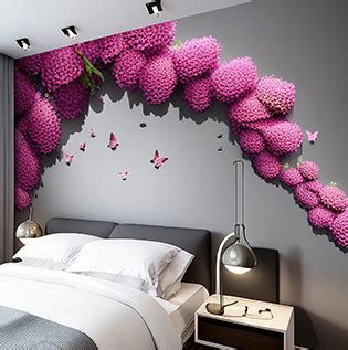 Modern Bedroom Wall Sticker Design Ideas - Asian Paints