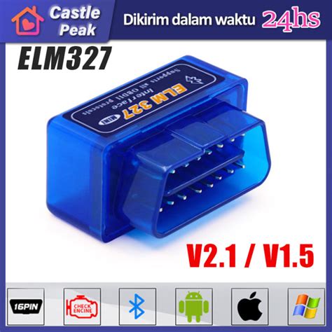 ELM327 Mini OBD OBD2 Bluetooth Wireless Car Scanner V1 5 V2 1 Alat Scan