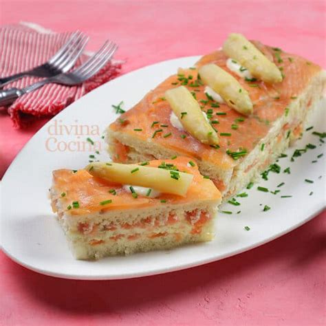 Pastel de Espárragos y salmón Receta de DIVINA COCINA