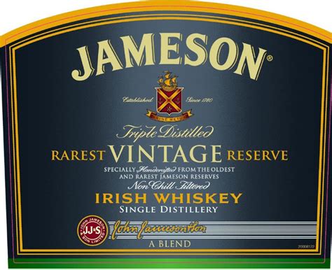 Jameson Rarest Vintage Reserve Jameson