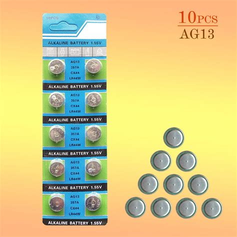 Pcs Pack Ag Lr Button Batteries R A Sr Lr Cell