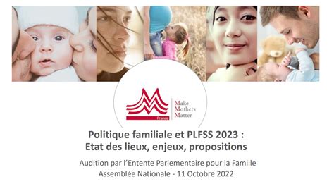 Politique Familiale Et PLFSS 2023 MMM France MMM France