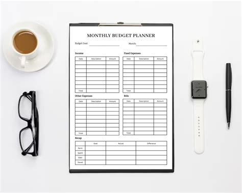 budget planner printable finance tracker finance planner printable