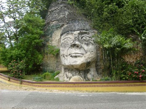 Indian Face Carved In A Mountain In Isabela Pr Puerto Rico History