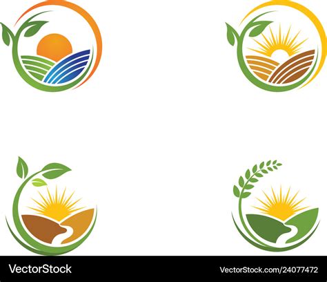 Farm agriculture Royalty Free Vector Image - VectorStock