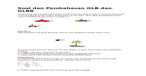 Rumus Glb Dan Glbb Dan Contoh Soal 56 Koleksi Gambar