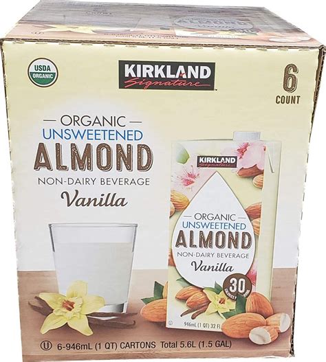 Kirkland Signature Organic Almond Milk Unsweetened Beverage 192 Fl Oz