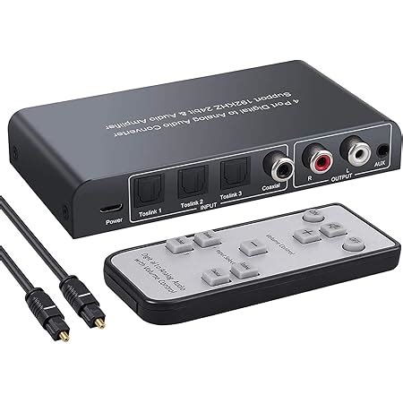 PROZOR DAC Converter Digital Coaxial Optical SPDIF Toslink To Analog