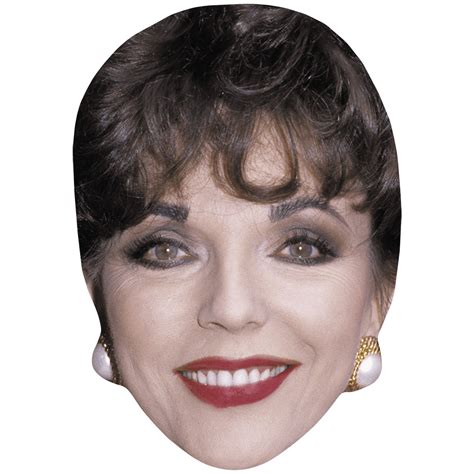 Joan Collins VIP Celebrity Cardboard Cutout Face Mask