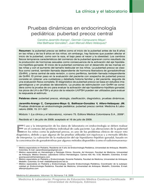 Pruebas Din Micas En Endocrinolog A Pedi Trica