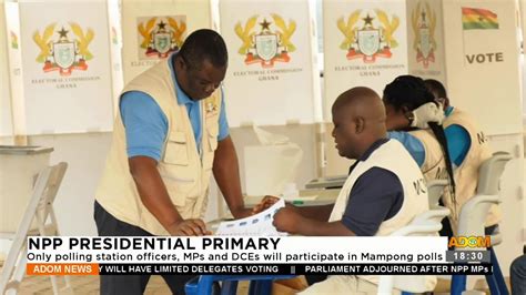 Npp Only Polling Station Officers Mps And Dces Will Participate In