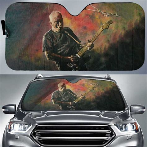 David Gilmour Painting Art Pink Floyd Auto Sun Shade OtherBrick