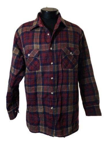 Vtg Northwest Territory Plaid Flannel Shirt Jacket Me… Gem