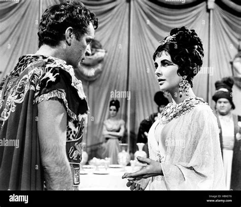 Cleopatra From Left Richard Burton Elizabeth Taylor 1963 Tm And