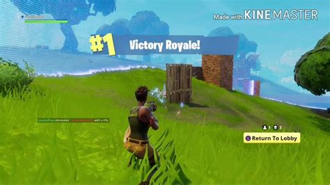 My First Fortnite Solo Win Fortnite Victory Youtube