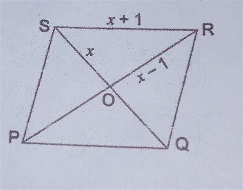 Pqrs Is A Rhombus In The Given Figure Find The Length Of Its Side