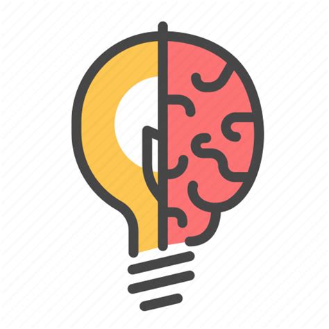 Brain Concept Creative Idea Light Bulb Think Thinking Icon Download On Iconfinder