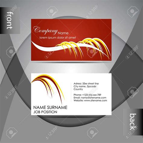 015 Template Ideas Professional Business Card Abstract Or Regarding Professional Name Card ...