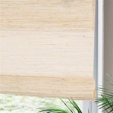 Amazon Yin Yang Cordless Blackout Bamboo Roman Shades Light