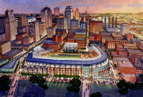 Royals Downtown Ballpark rendering (Kansas City, Center: 2015, condos ...