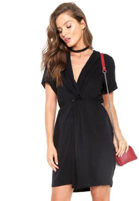 Vestido Colcci Curto Loose Preto Compre Agora Dafiti Brasil