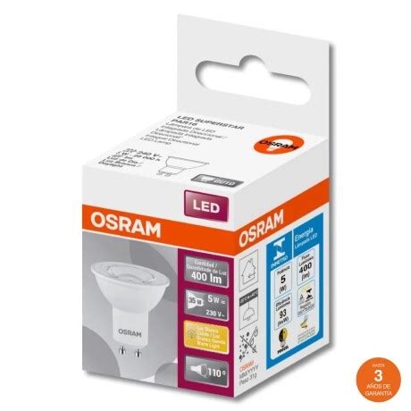 Dicroica Led Gu Par W Luz C Lida Osram Unilux