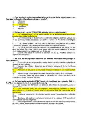 Examen Inmunologia Pdf