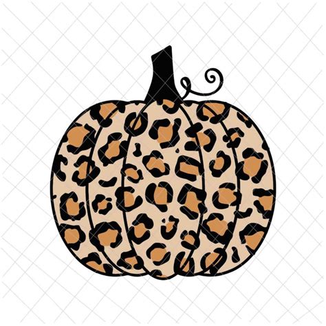 Pumpkin Leopard Print Halloween Svg Pumpkin Leopard Print Thanksgiving