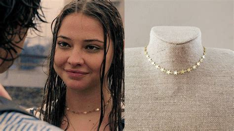 Sarah Cameron Gold Star Chain Choker Necklace Obx Inspired Etsy Uk