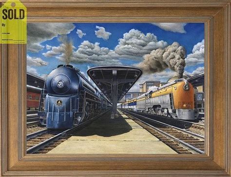 Streamlined Steam Locomotives Painting by Chris Nelson | Fine Art America