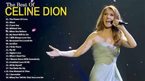 Céline Dion Love Songs 90s Music Of All Time Best Songs Of World