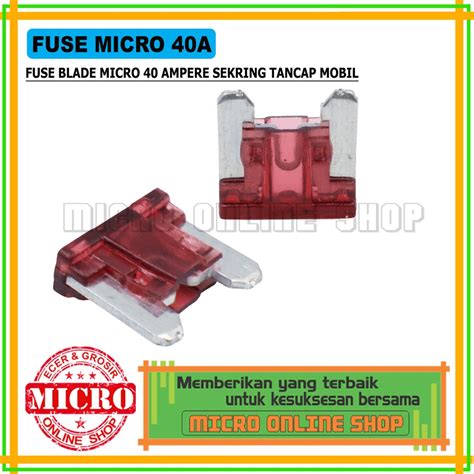 Jual Paket Buah Fuse Micro Ampere Sekring Sikring Tancap Fuse