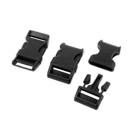 Plastic Backpack Quick Release Buckle 20mm Width 3 Pcs Black In Buckles