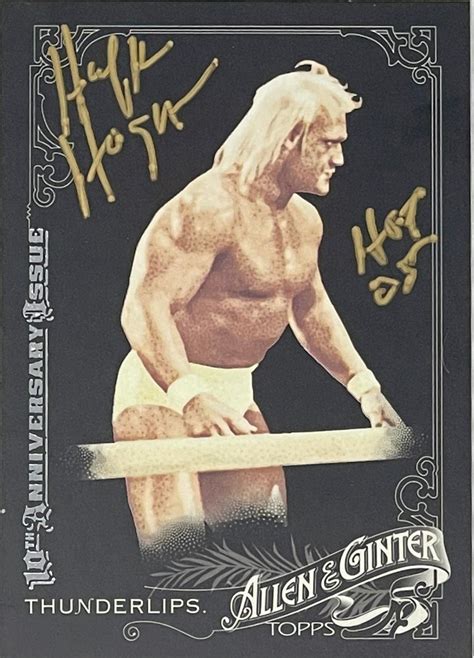 Topps Thunderlips Hulk Hogan Autographed Card Hogans Beach Shop