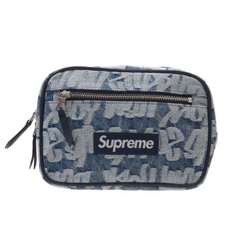 新品 シュプリーム SUPREME Fat Tip Jacquard Denim Waist Bag ウエストバッグ 418001023015