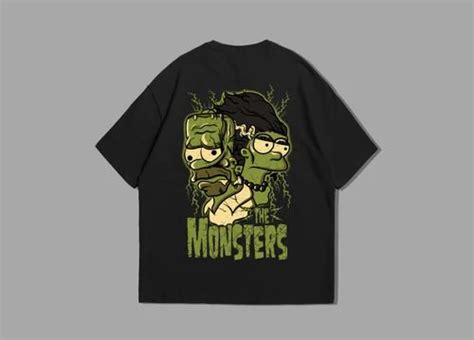 Monster Oversized T-shirts - S, Black at Rs 499/piece | Oversized ...