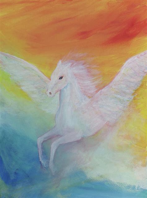 Pegasus Painting By Annemarie Foley Fine Art America