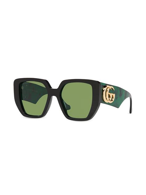 Gucci Eyewear Interlocking G Oversized Frame Sunglasses Farfetch