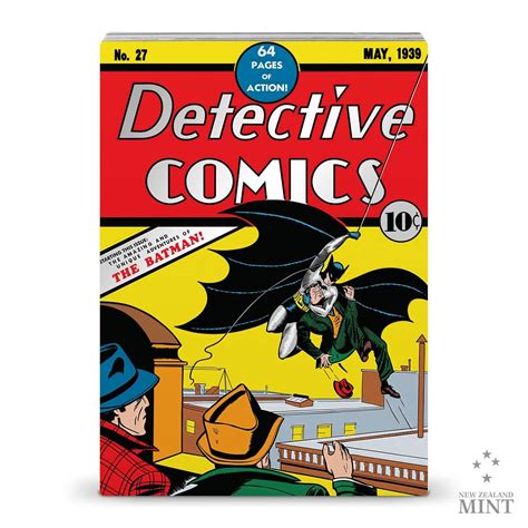 Niue Dc Detective Comics Comix Oz Silver Colorized Proof Coin