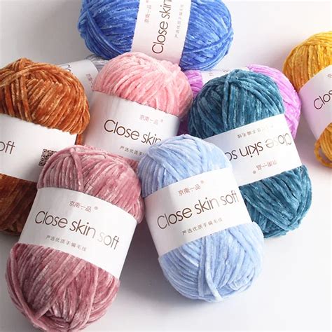 Fil De Velours Chenille Pour B B Optique De Laine Crochet Chaud Fils