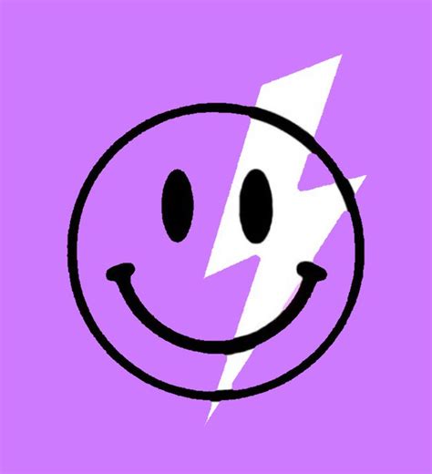 Preppy Purple Smile Face Pfp Em 2023