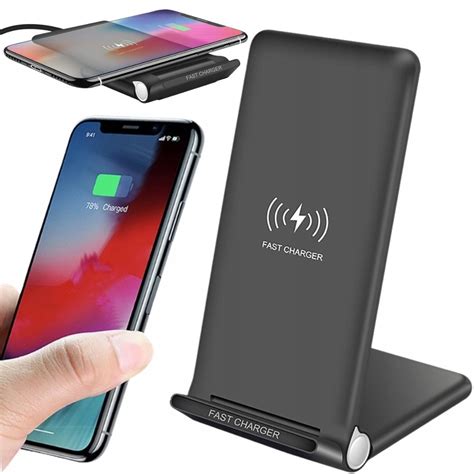 Szybka Ładowarka Indukcyjna Bezprzewodowa 20W Qi Fast Charge Usb C