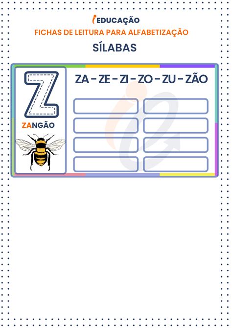 Varal Sílabas Silabário Fichas Leitura Imprimir pdf Digital