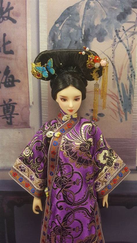 Handmade Qing Dynasty Barbie Kurhn Outfit Traditional Chinese Qipao 40 Japanese Dolls