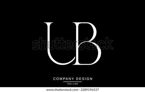 Ub Bu Abstract Letters Logo Monogram Stock Vector Royalty Free