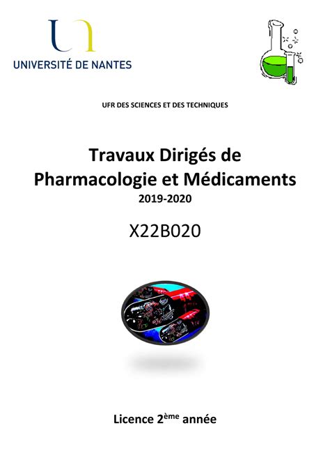 Td Pharmacologie Et M Dicaments Warning Tt Undefined